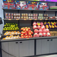 Présentoir de promotion pour supermarché, étagère en métal pour fruits et légumes en fer