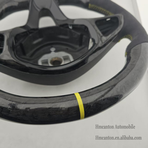 Volant en fibre de carbone forgé de qualité supérieure, très demandé, pour Mercedes Benz W205 W176 W246 W212 Classe A Classe E - Product Image 6