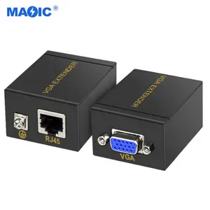 Bộ Phát VGA Mới OEM Tùy Chỉnh Cho Màn Hình Máy Chiếu 1080P OEM VGA Sang RJ45 Bộ Mở Rộng Mạng Bộ Khuếch Đại Tín Hiệu 60M Bộ Chuyển Đổi VGA