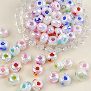 Color-plated abacus <b>spacer</b> beads large-hole loose beads wheel beads DIY handmade necklace and bracelet accessories - Product Image 4
