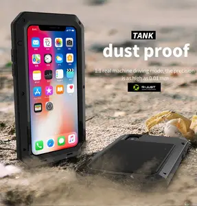 Dustproof עמיד הלם שריון מתכת טלפון סלולרי מקרה מוקשח טלפון מקרה עבור Apple iPhone 13 פרו מקסימום 12 11 XR 8 7 בתוספת 6