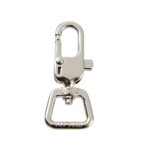 CLIPON AK211T-XS-015-NKL Gancho giratorio metálico con bloqueo automático, patente estadounidense/europea, alta resistencia, adecuado para productos de exterior, collar para mascotas - Product Image 1