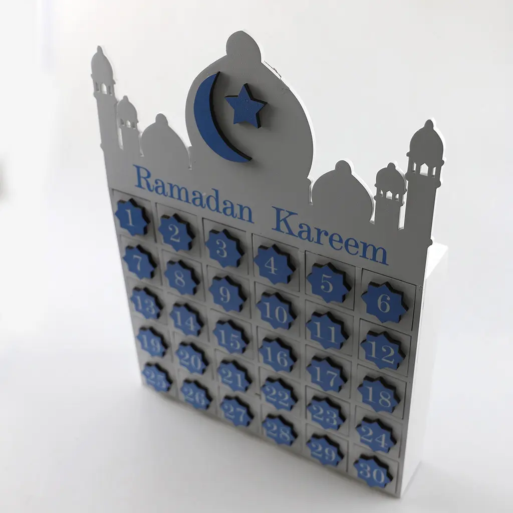 Vente chaude Ramadan Cadeaux Produit Calendrier Eid Compte à rebours Calendrier de l'Avent Eid Décoration