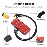 Antenne Combo Industrielle 8-en-1 5G 4G LTE GPS WiFi MIMO Verticale Extérieure IP67 Gain 12DBI Connecteur 50 Ohms Prise en Charge OEM ODM