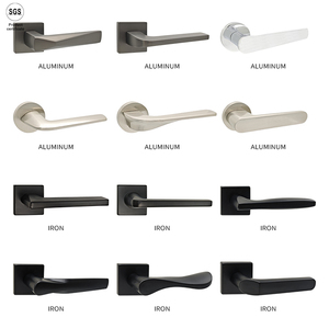 Manija de Puerta de Palanca de Aleación de Aluminio Moderna de Alta Calidad con Acabado Personalizado para Puertas Interiores de Hotel, Fácil Instalación - Product Image 4