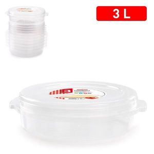 Fiambrera Plastic Container 3L Round Food Storage Dish For Kitchen Use - Product Image 3