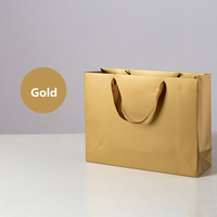 Sac en papier de finition mat, Logo personnalisé, pour le Shopping avec poignée de ruban, 50 unités