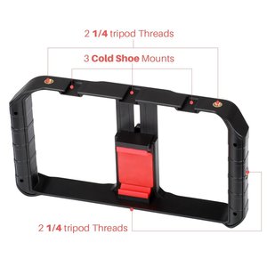 เคส <span class=keywords><strong>ulanzi</strong></span> <span class=keywords><strong>U</strong></span> <span class=keywords><strong>RIG</strong></span> Pro สมาร์ทโฟนเคสถ่ายทำวิดีโอโทรศัพท์ขาตั้งกล้องสามขาสำหรับสมาร์ทโฟน iPhone - Product Image 3