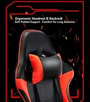 Chaise de jeu ergonomique personnalisable avec logo - Design moderne, chaise de bureau confortable pour jeux PC LJ2