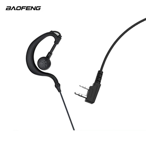 Auricular Universal <span class=keywords><strong>Baofeng</strong></span> para <span class=keywords><strong>Walkie</strong></span> <span class=keywords><strong>Talkie</strong></span>, Profesional, con Cable de Goma Electrochapado, Hebilla Plateada Tipo K, ODM - Product Image 2