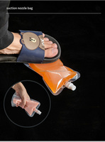 Pochettes Bec Verseur Réutilisables de 500 ml Transparents en PET/PE Qualité Alimentaire pour Jus, Sauces et Liquides, avec Impression Héliogravure