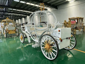 Carroza de Boda Eléctrica Estilo Princesa Europea, Diseño de Calabaza, Venta Directa de Fábrica - Product Image 6