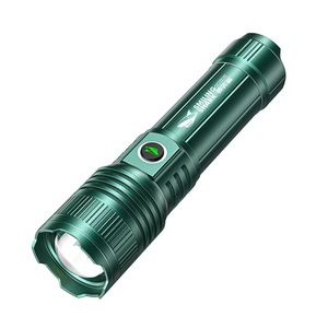 Lampe de poche rechargeable Smiling Shark, lampe LED à zoom 100-200 m pour la randonnée et le camping - Product Image 4