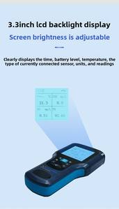 Testeur de qualité de l'eau portable, calibrage du capteur de température/zéro/pente pour les tests de surface et de l'eau potable - Product Image 4