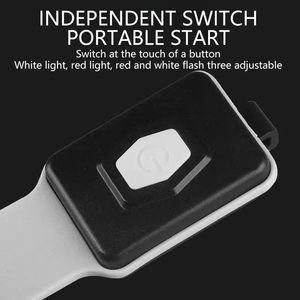 Cob הוביל אור armband 350mah 500lm ספורט לילה פועל אזהרת זרוע רגל פלדה סוג אור-USB נטענת עמיד למים - Product Image 4