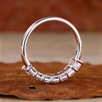 Bague de mariage éternelle en or massif 14k 18k avec diamant de laboratoire IGI certifié CVD HPHT pour femme et homme, taille Radiant