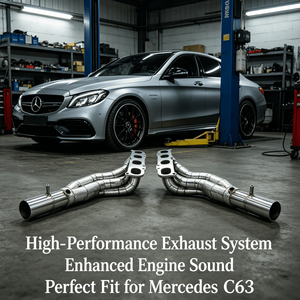 Collecteur d'échappement haute performance en acier inoxydable pour Mercedes-Benz C63 AMG - Pièces de tuning moteur - Product Image 1