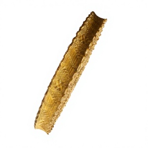 Bordure de cérémonie de luxe personnalisée faite à la main, design en dentelle dorée tressée avec broderie en fil de bouillon - Product Image 5