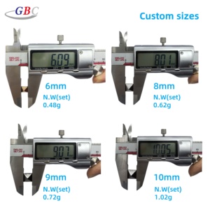 Tachuelas de vaqueros de aleación de zinc de forma cuadrada al por mayor, Remaches metálicos decorativos para bolso, sujetadores de cuero para ropa - Product Image 5