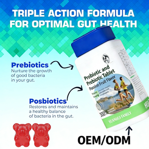 Probiótico Prebiótico <span class=keywords><strong>con</strong></span> Sabor a Maracuyá, Apoyo Inmunológico, Suplemento Dietético Deportivo para la Resistencia, 2 Tabletas - Product Image 2