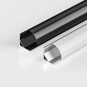 Décoration de plafond d'armoire en forme de <span class=keywords><strong>V</strong></span> ≤ 10mm de largeur Cob en aluminium série Smd bande de LED profil de diffuseur de canal en aluminium - Product Image 1