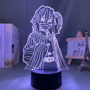 Lámpara de Escritorio con Ilusión 3D, Control Remoto, Funciona con Pilas AAA, Figura de Anime, Luz Nocturna LED, Regalo de Cumpleaños para Niños - Product Image 5