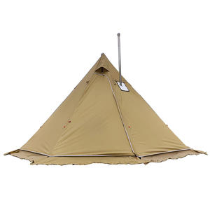 <span class=keywords><strong>Tente</strong></span> <span class=keywords><strong>tipi</strong></span> de randonnée légère imperméable 4-6 personnes <span class=keywords><strong>tente</strong></span> chaude poêle d'hiver Camping en plein air randonnée la pyramide - Product Image 1
