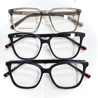 Monture de lunettes de lecture unisexe en acétate à monture carrée complète, tendance, vente en gros, collection 2026