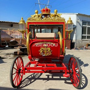 Carruaje Real Europeo de Lujo, Vehículo Eléctrico de 4 Ruedas para Turismo, Carro Eléctrico Personalizado para Bodas y Puntos Turísticos - Product Image 4