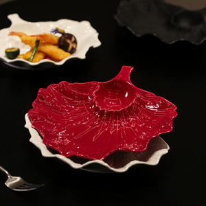 Assiette de <span class=keywords><strong>service</strong></span> de luxe Lelyi en porcelaine écologique, forme originale, directement de l'usine, pour restaurant/cuisine privée - Idéale pour les raviolis et les pâtes - Product Image 5