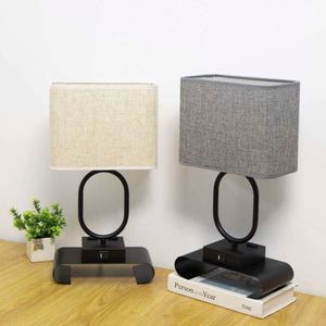 Lámpara de escritorio multifuncional Doble USB A + C Carga táctil Tres atenuación Hotel Proyecto Luz - Product Image 3