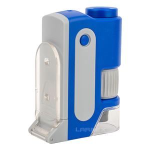 LARREX Portable 60-120X LED <span class=keywords><strong>Microscope</strong></span> éclairé UV Nouveau Mini Petite Poche Jouet Éducatif pour Enfants Voyage Observation - Product Image 6
