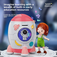 Raket Spaarpot Astronaut Geldkist Kinderen Spaarpot Ruimtethema Spaarpot LED Raket Spaarpot Educatief Verjaardagscadeau Speelgoed OEM