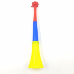 Corneta de plástico plegable personalizada con logo, MOQ 300 unidades/un color, para juegos, fiestas, reuniones deportivas escolares, con stock disponible - Product Image 5