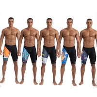 Short de bain pour homme SWIMHXBY, short de plage élastique à rayures pour homme