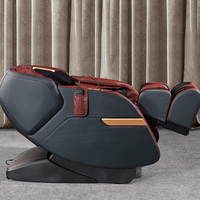 Fauteuil de massage électrique 4D à gravité zéro, design moderne, chauffant, télécommande intelligente, haut-parleur Bluetooth pour usage domestique