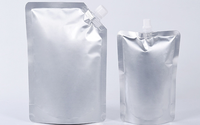 Récipients de boissons chaudes et froides, personnalisés, Durable, mat, étui debout, pochette à bec en aluminium pour liquide alimentaire, unités