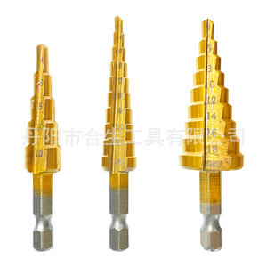 Mr <b>Drill</b> Metric <b>Step</b> <b>Drill</b> Bits 3-12/4-12/4-20mm Hex Shank TiCN Coated for Nonferrous Metals - Product Image 3