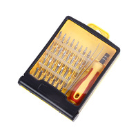 Jeu de tournevis cruciformes et plats Phillips, magnétique puissant, en acier au chrome-vanadium, kit d'outils portable, étui de rangement domestique