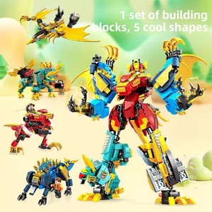 103081-086 Mecha Transformer Hercules 6-en-1 Jouet de construction pour garçons Blocs de construction en plastique <span class=keywords><strong>Robot</strong></span> à assembler - Product Image 2