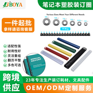 Anneaux de reliure Boyaa, 21 trous, spirale en plastique pour documents à feuilles mobiles, organisation et reliure, accessoires de papeterie - Product Image 2