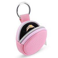 Mini pochette porte-clés, trousse de toilette, pochette à monnaie circulaire, organisateur de bijoux, étui portable pour écouteurs, étui de rangement, breloque de sac