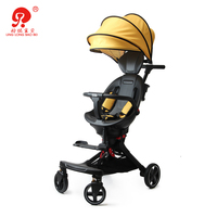 Poussettes magiques pliables modernes de luxe de haute qualité avec 4 roues et auvent