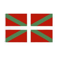 Drapeau du Pays Basque Euskadi 3x5 pieds en polyester 100% prêt à être expédié