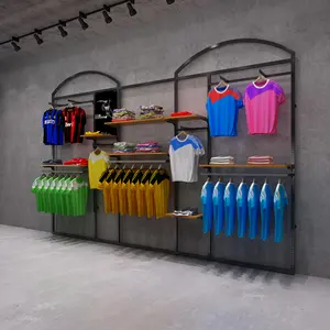 Professionele Unieke Ontwerp Opknoping Rack Voor Kleding Winkel Mode Kleding Winkel Showroom Kleding Display Rek Kledingrek