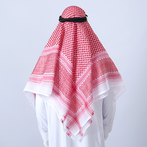 Shemagh 100% Polyester Respirant Quatre Saisons – <span class=keywords><strong>Foulard</strong></span> Keffiyeh Tendance pour Adultes – Voile Ethnique Islamique pour Hommes - Product Image 1