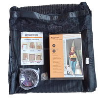 Vente chaude Mains Libres Magnétique Moustique Porte Rideau Couleur Personnalisé Moustiquaire Porte