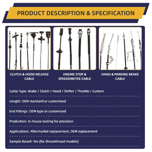 Cavo Frizione <span class=keywords><strong>Auto</strong></span> 41510-0X100 per HYUNDAI I10, Altri Sistemi di Trasmissione Automatica, Gruppo Cavo Frizione - Product Image 2