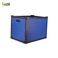 Boîte de rangement pliable en plastique PP recyclable avec poignée, organisateur portable et pliable pour appareil photo et écouteurs, rangement quotidien à domicile