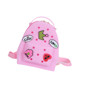 Waterproof Silicone Kids <b>Backpack</b> with Decorative Holes for Attaching Charms Fashion <b>Toddler</b> School Bag for Boys and Girls - Product Image 1